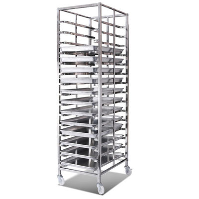 RK Bakeware China-Z Frame Nesting Stainless Steel Baking Trolley Double Oven Rack For Wholesale Bakeries